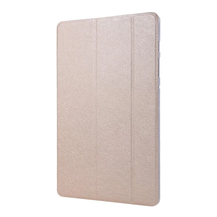 Per Samsung Galaxy Tab S8 Seture Settura Coperchio Cavello pe Inlettura di PU Sulle - Oro