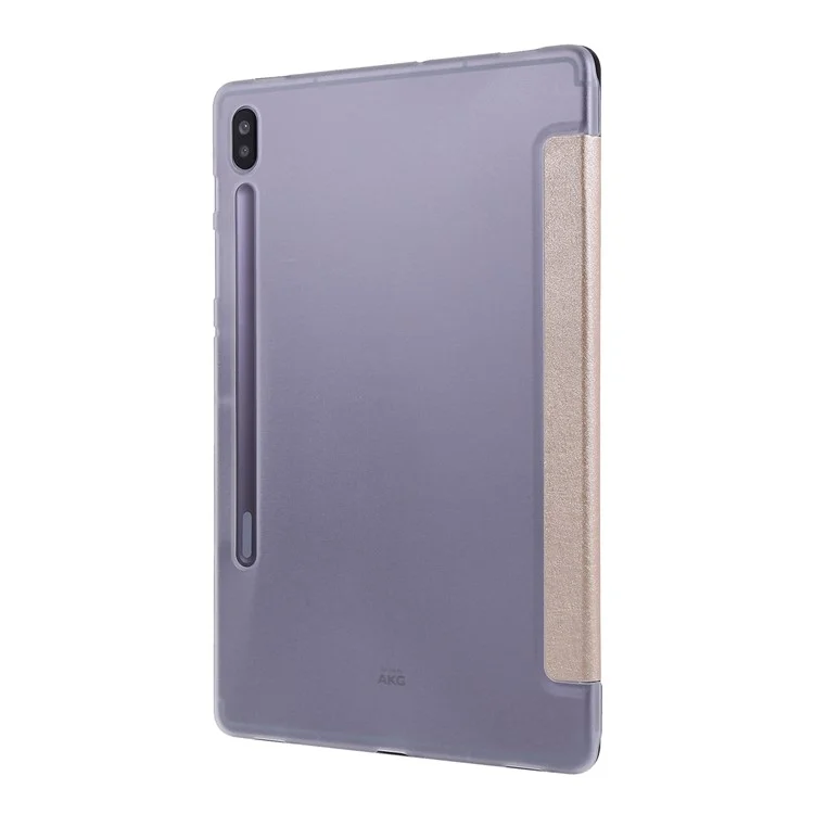 Per Samsung Galaxy Tab S8 Seture Settura Coperchio Cavello pe Inlettura di PU Sulle - Oro
