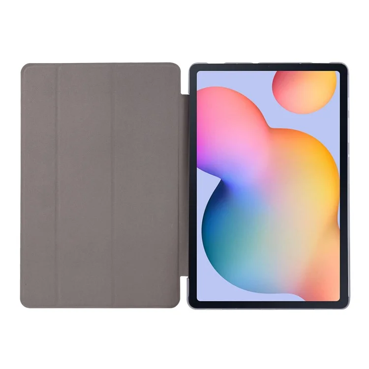 Per Samsung Galaxy Tab S8 Seture Settura Coperchio Cavello pe Inlettura di PU Sulle - Oro