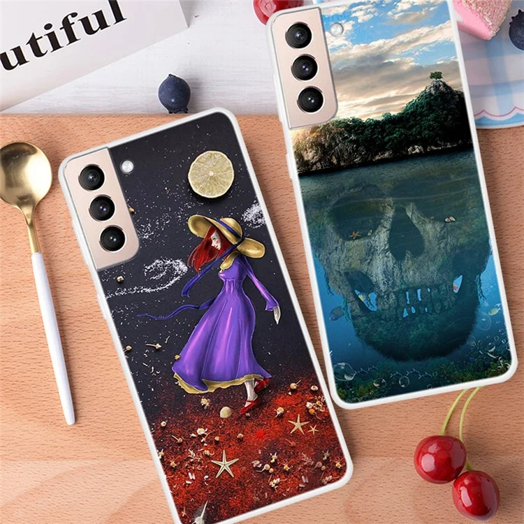 Cas De Téléphone Mince Pour Samsung Galaxy S22 + 5G Pattern Pattern Pattern Pattern TPU TPU PROTECTOR - SIKA DEER