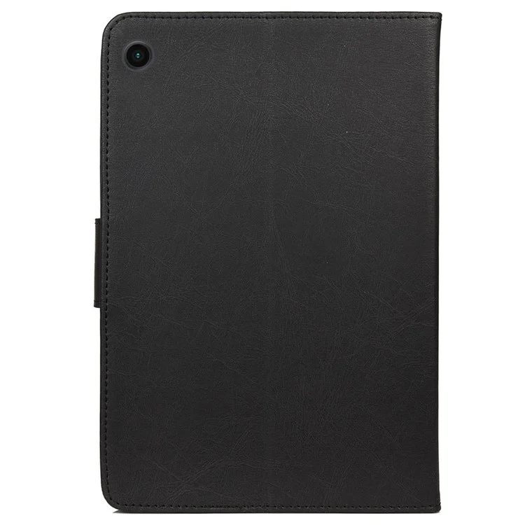 Pour Samsung Galaxy Tab A8 10.5 (2021) / (2022) Papillon Fleur Imprimée Étui en Cuir PU Tablette Support Portefeuille Étui de Protection - Noir