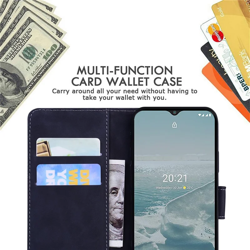 For Samsung Galaxy A23 4G / 5G (Global Version) Butterfly Pattern Printing Leather Wallet Case Hands-Free Stand Magnetic Closure Shockproof Flip Folio Cover - Black