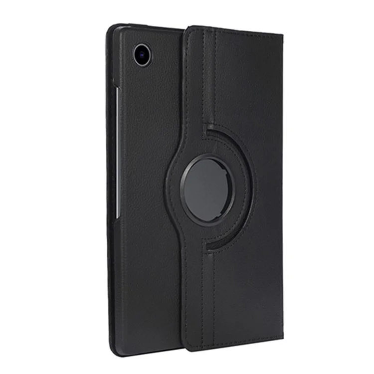 ENKAY HAT PRINCE для Samsung Galaxy Tab A8 10.5 (2021) / (2022) X200 / X205 360-градусный вращающийся дизайн подставки Litchi Texture Auto Wake / Sleep Premium PU Leather Tablet Case - Black