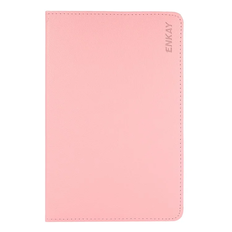 ENKAY HAT PRINCE для Samsung Galaxy Tab A8 10.5 (2021) / (2022) X200 / X205 Чехол для планшета с вращающейся подставкой 360 градусов, текстурой питона и автоматическим пробуждением и спящим режимом, Premium PU кожа - розовый