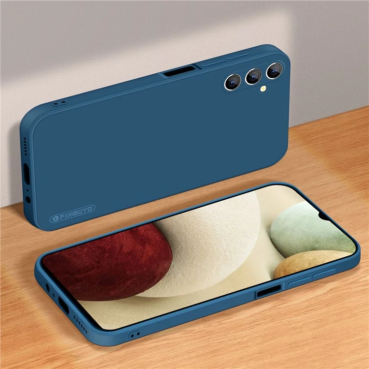 PINWUYO Precise Cutout Case for Samsung Galaxy A13 5G / A04s 4G (164.7mm) Soft TPU Anti-Scratch Protective Cover - Blue