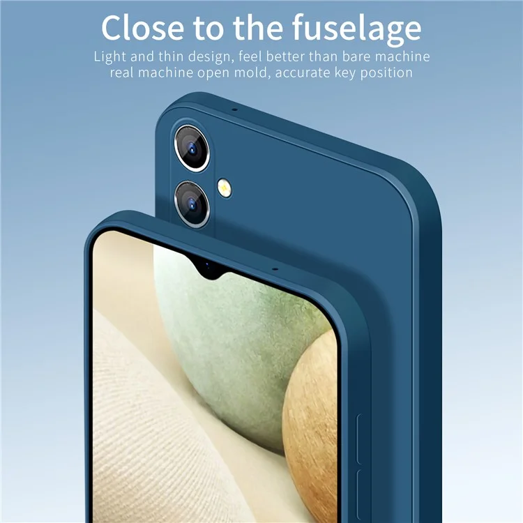 PINWUYO Precise Cutout Case for Samsung Galaxy A13 5G / A04s 4G (164.7mm) Soft TPU Anti-Scratch Protective Cover - Blue