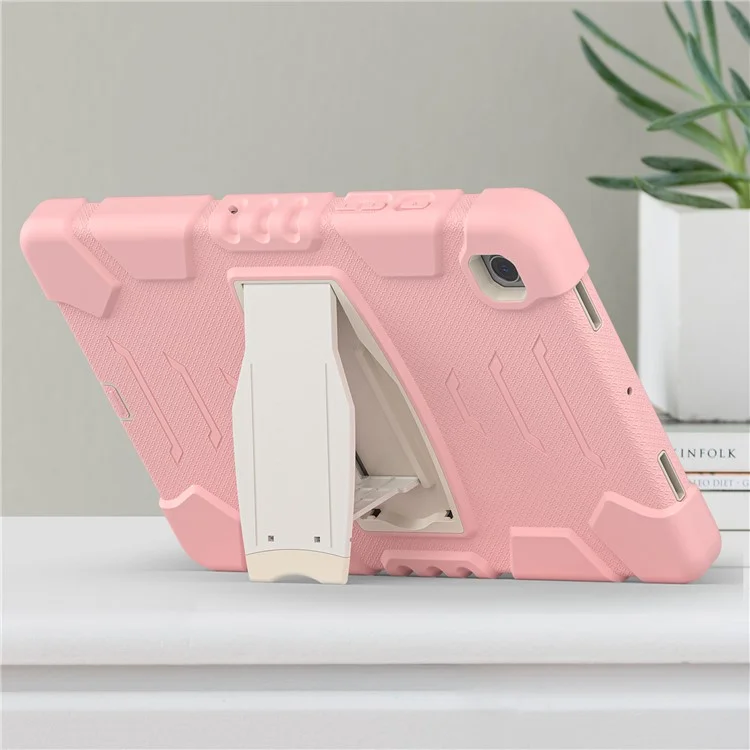 Samsung Galaxy Tab A8 10.5 (2021) X200 / 205 Kickstand Conception PC + Couverture De Boîtes De Tablette Anti-rayures Hybride De Silicone Anti-rayures - Fleurs De Cerisier Rose