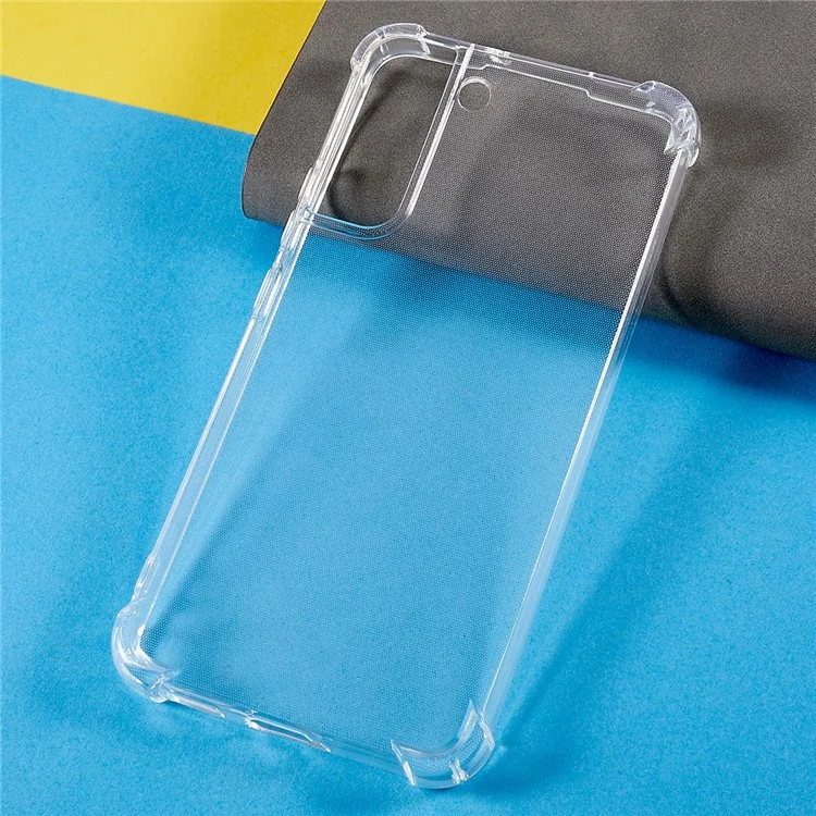 Transparent Case for Samsung Galaxy S22+ 5G, Soft TPU Reinforced Corners Shock Absorption Protective Cover