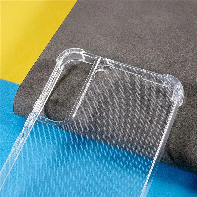 Transparent Case for Samsung Galaxy S22+ 5G, Soft TPU Reinforced Corners Shock Absorption Protective Cover