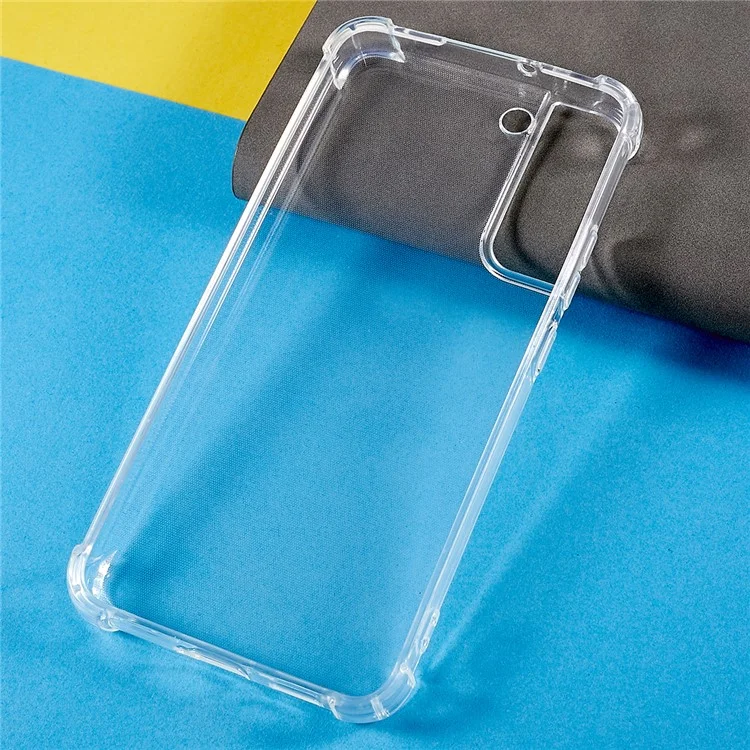 Transparent Case for Samsung Galaxy S22+ 5G, Soft TPU Reinforced Corners Shock Absorption Protective Cover