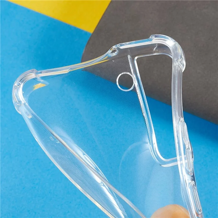 Pour Samsung Galaxy S22 5G Cristal Clair TPU Colle de Téléphone de Téléphonique Cover Corde Renforce Renforc