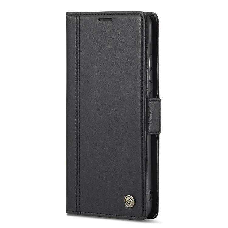 Lc. Imeeke Para Samsung Galaxy A53 5G PU Cubierta de Cuero Doble Magnético Magnético Phone Store Willet Cape - Negro