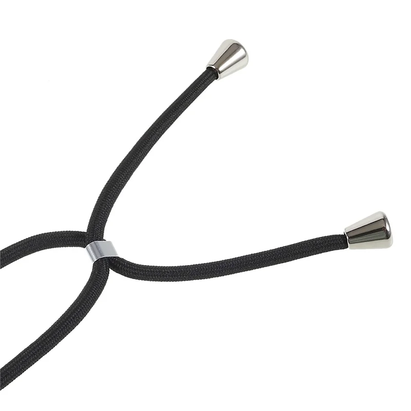 Voor Samsung Galaxy A53 5G Anti-val Flexibele Matglas TPU-telefoonhoes met Verstelbare Dunne Band - Zwart