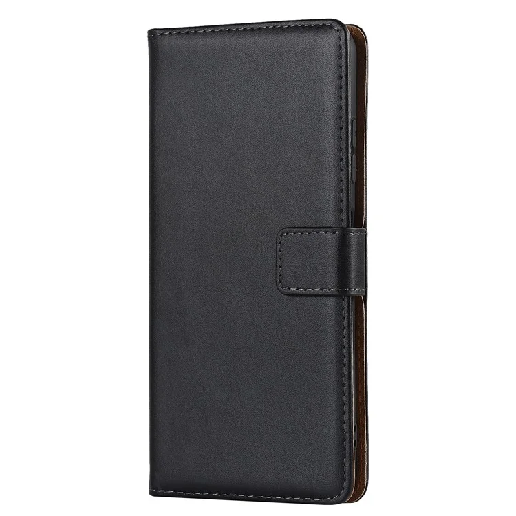 Étui de Téléphone en Cuir Authentique Pour Samsung Galaxy A22 5G (version Ue), Support de Portefeuille Anticroupement Anti-flip Flip Couvercle du Téléphone Coque de Téléphone