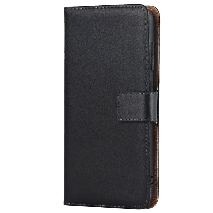 Для Samsung Galaxy S21 FE 5G Genuine Leather + TPU All-round Protection Phone Case with Wallet Stand