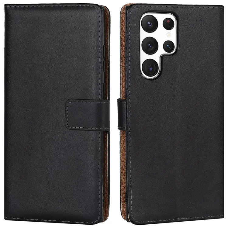 Per Samsung Galaxy S22 Ultra 5G Anti-scratch Flip Phone Cover Stand Shell Shell Goline Wallet Stand Ponete Custodia Per Telefono