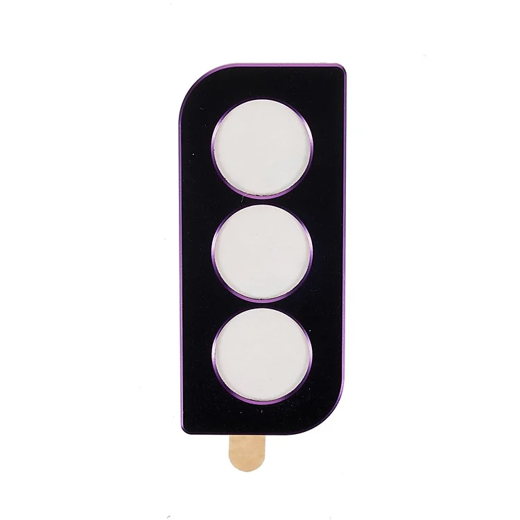 Per Samsung Galaxy S22+ 5G Precise Cutout Contrast Color Metal Bumper Cover Mobile Phone Case con copertura dell'obiettivo della fotocamera - Viola