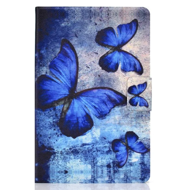 For Samsung Galaxy Tab S7 T870/Galaxy Tab S8 X700 X706 Anti-drop Pattern Printing Leather Tablet Case Protective Cover - Butterfly