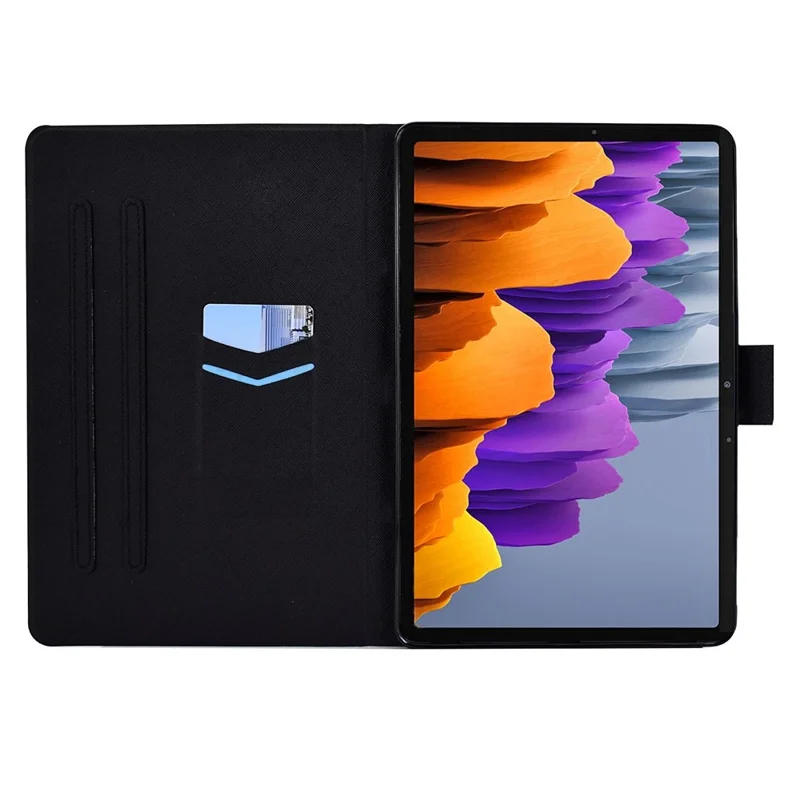 For Samsung Galaxy Tab S7 T870/Galaxy Tab S8 X700 X706 Anti-drop Pattern Printing Leather Tablet Case Protective Cover - Butterfly
