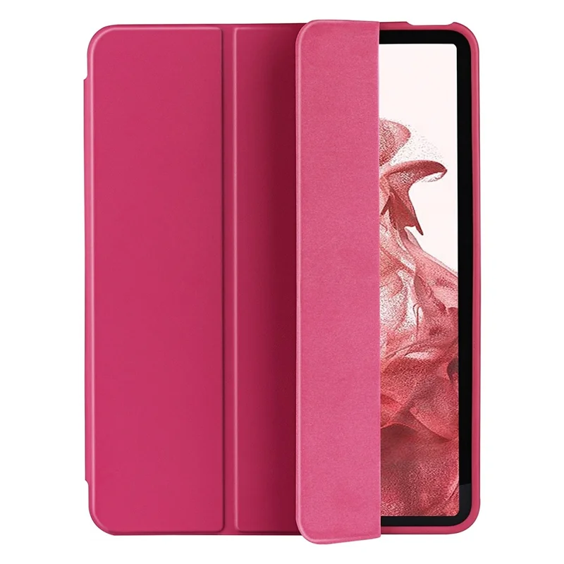 For Samsung Galaxy Tab S8 Shockproof Case Cover 360-degree Protection Tablet Case with Stand/Pencil Slot Support Auto Wake/Sleep - Rose