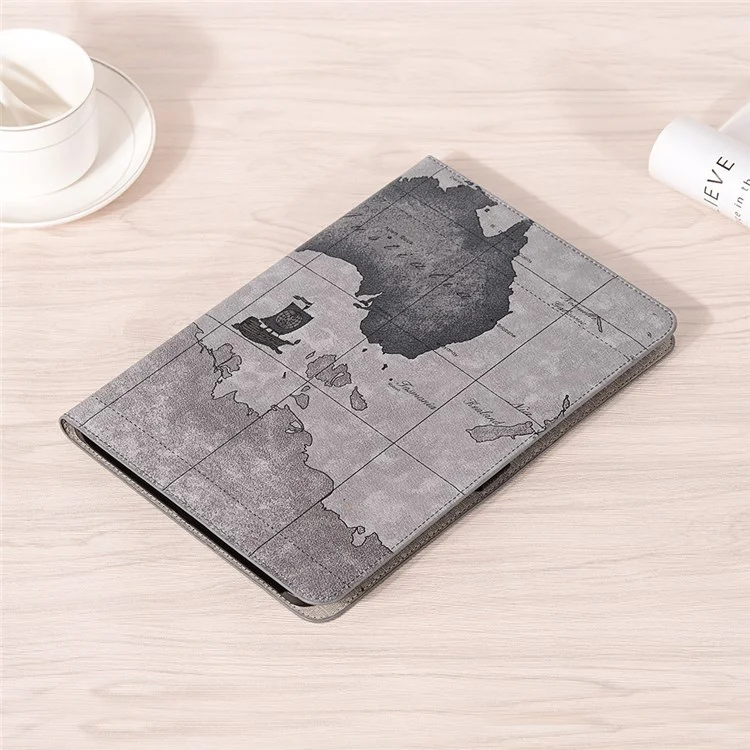 Pour Samsung Galaxy Tab S7 Plus / s8 + / S7 fe 12,4 Pouces Motif de Protection Imprimé Folio Flip Cover Scratch Scratch Resistant Troping Tablet Case Avec Support / Portefeuille Auto Wake / Sleep - Gris
