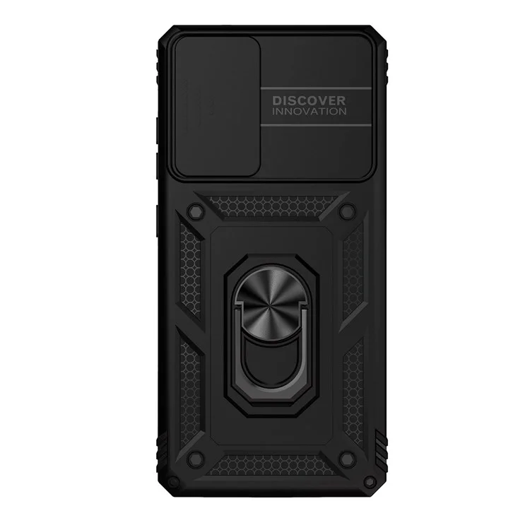 Per Samsung Galaxy S20 FE 2022/S20 fe 4g/fe 5G/S20 Lite Slide Templement Protector PC + TPU Case Drop Resistente al Telefono Shell - Nero