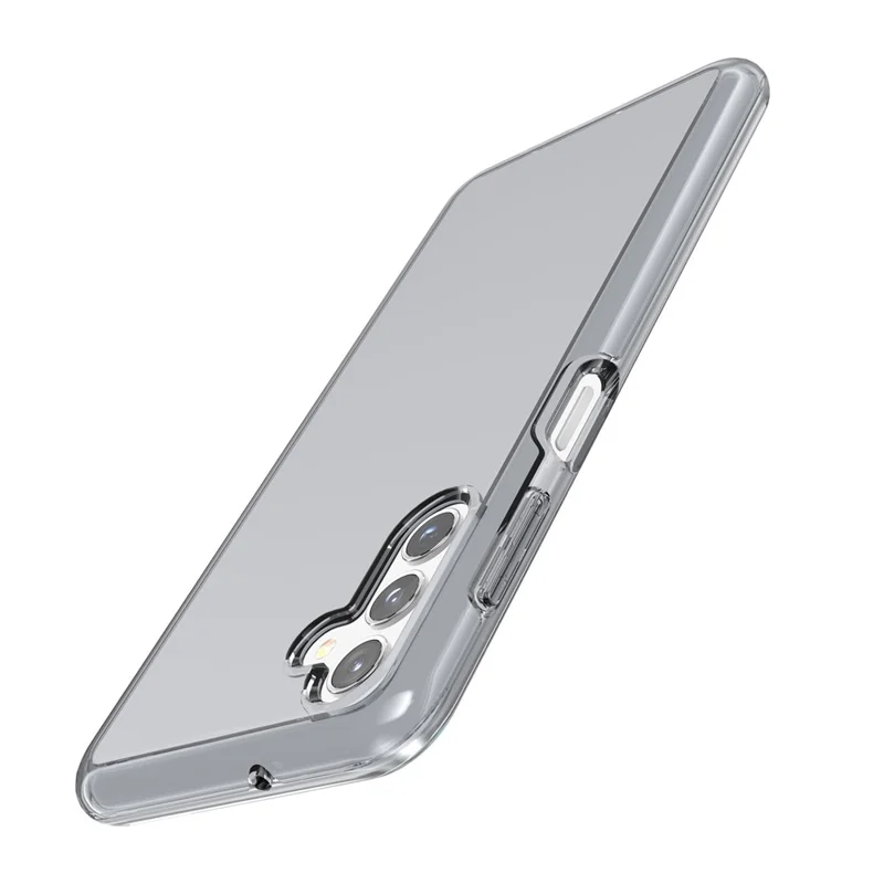 For Samsung Galaxy A13 5G Clear Crystal Phone Case Anti-Scratch Hard PC Soft TPU Well-Protected Cover - Grey