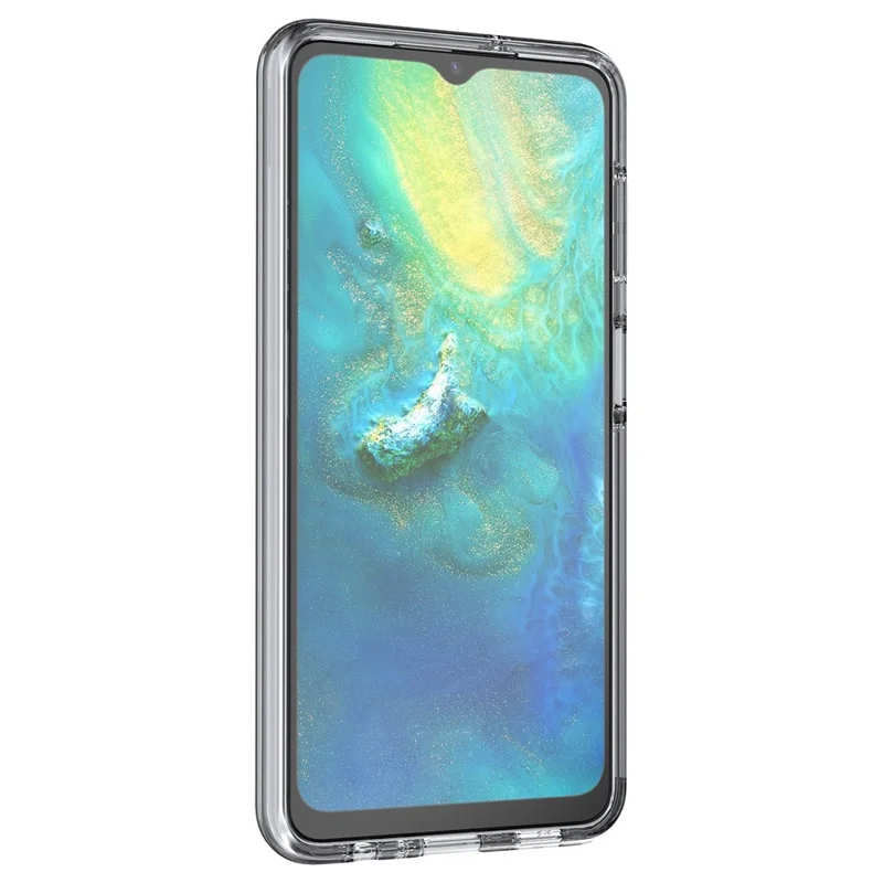 For Samsung Galaxy A13 5G Clear Crystal Phone Case Anti-Scratch Hard PC Soft TPU Well-Protected Cover - Grey