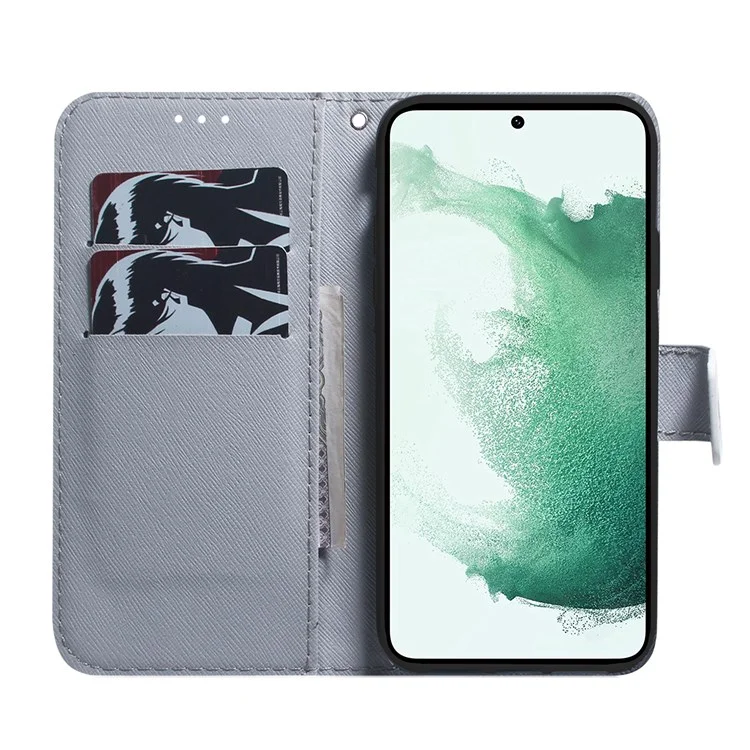 For Samsung Galaxy M23 5G/F23 5G Printed Pattern Flip Wallet Case Magnetic Closure Stand Soft TPU Inner Shell PU Leather Phone Cover - Tiger Head