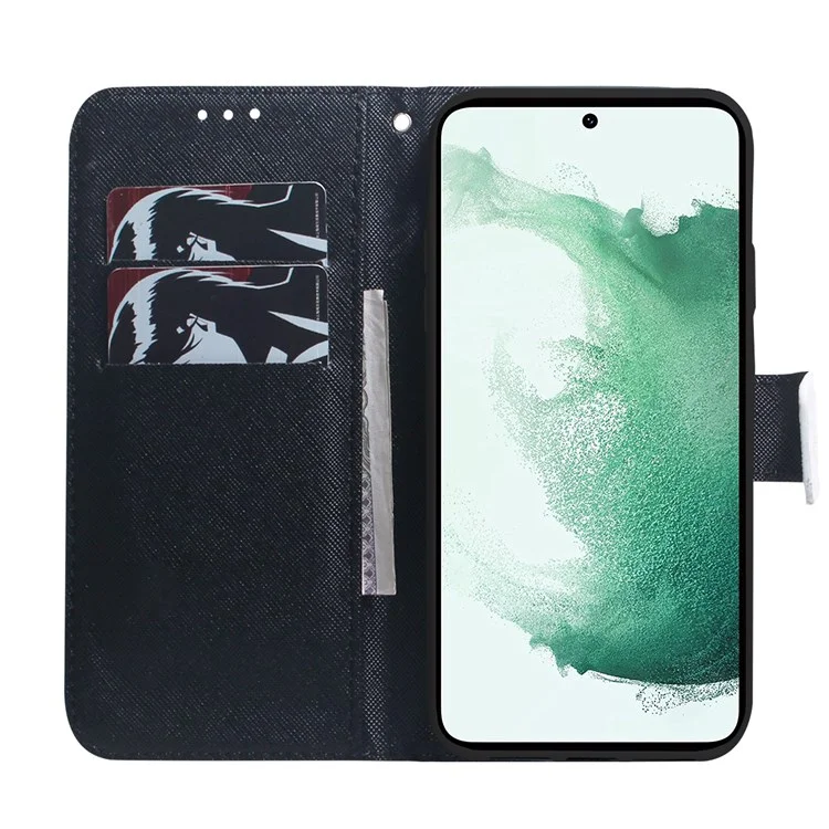 Per Samsung Galaxy M23 5G/F23 5G Modello Stampato Flip Whatet Case Magnetic Stand Mago - Cane e Lupo