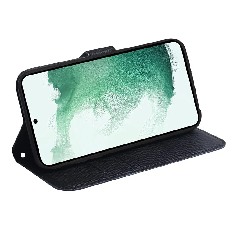 Per Samsung Galaxy M23 5G/F23 5G Modello Stampato Flip Whatet Case Magnetic Stand Mago - Cane e Lupo