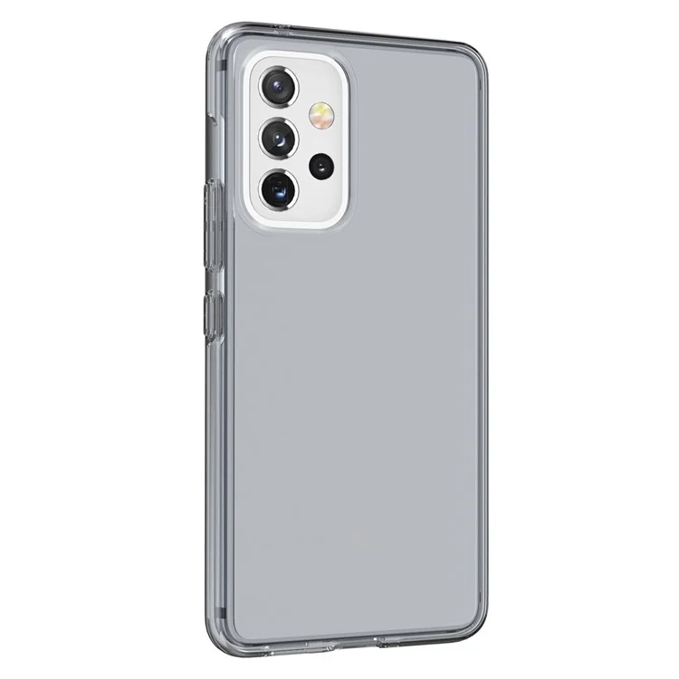For Samsung Galaxy A53 5G Thicken Clear PC + TPU Phone Case Anti-Drop Protective Cover - Transparent Grey