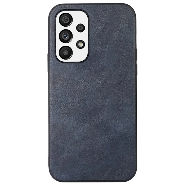 Para Samsung Galaxy A23 4G (165.4 x 76.9 x 8.4 Mm) Leather PU Texturizado + PC + TPU Mobile Case Shell - Azul