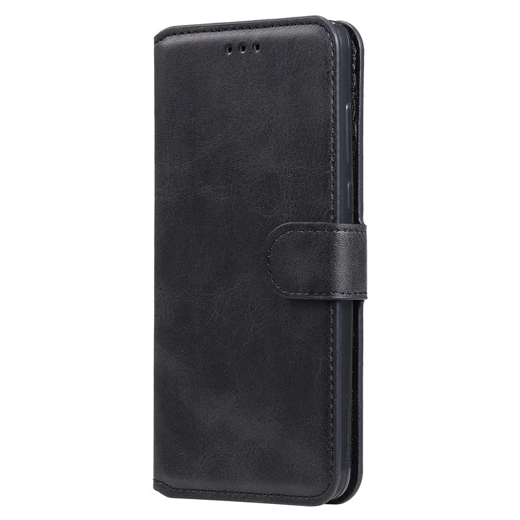 Für Samsung Galaxy A23 4G (165,4 x 76,9 x 8,4 Mm)/m23 5G/F23 5G PU Ledermagnetisch Verschluss Brieftaschenabdeckung Verstellbares Stand Telefon. - Schwarz