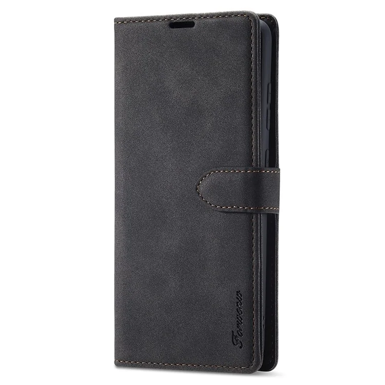 Forwenw Serie F1 Per Samsung Galaxy A13 5G PU Flip Case Flip Case Worthing Visualizzazione Accessori Per Telefoni Cellulari Cover- Nero