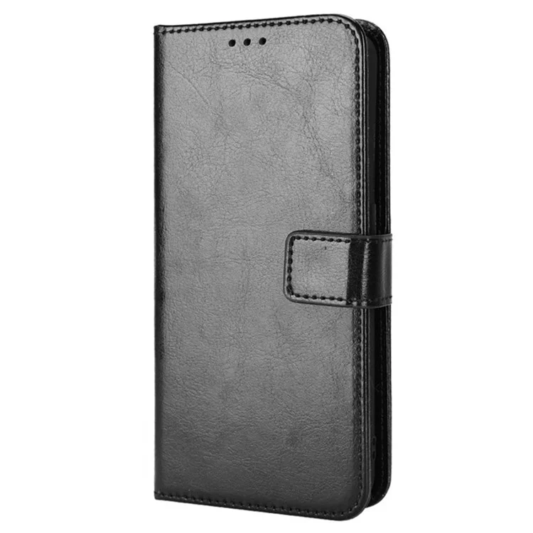 Per Samsung Galaxy A23 4G (165,4 x 76,9 x 8,4 Mm)/m23 5G/F23 5G PU Leather Crazy Horse Texture Case Copertina di Telefonia Mobile Anti-scratch - Nero