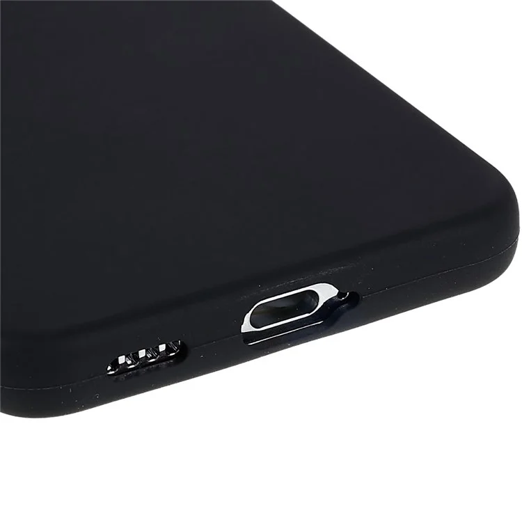 For Samsung Galaxy S22 5G Smartphone Case Bag Premium Solid State Silicone Anti-shock Mobile Phone Protector - Black