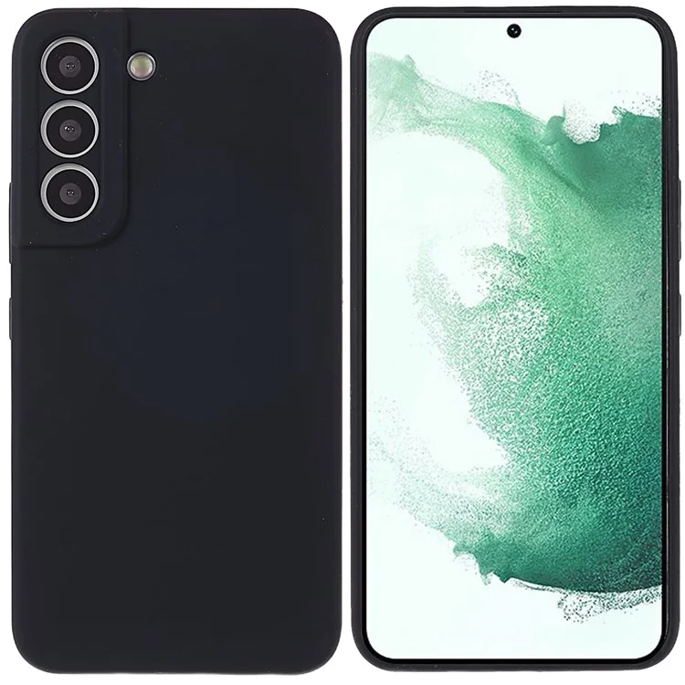 Para Samsung Galaxy S22 + 5G Anti-scratch Phone Case Premium Solid State Silicone Teléfono Móvil Protector - Negro