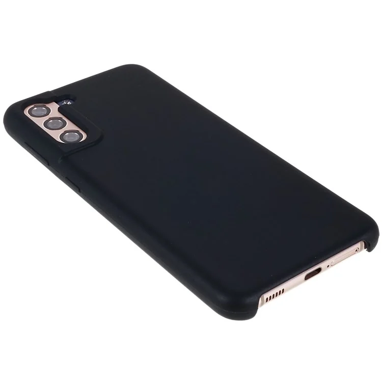 For Samsung Galaxy S21+ 5G Dustproof Phone Shell Premium Solid State Silicone Phone Case Mobile Phone Protector - Black