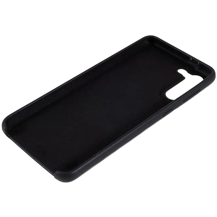 Para Samsung Galaxy S21+ 5G Funda de teléfono a prueba de polvo Premium Solid State Silicona Funda de teléfono móvil Protector de teléfono móvil - Negro