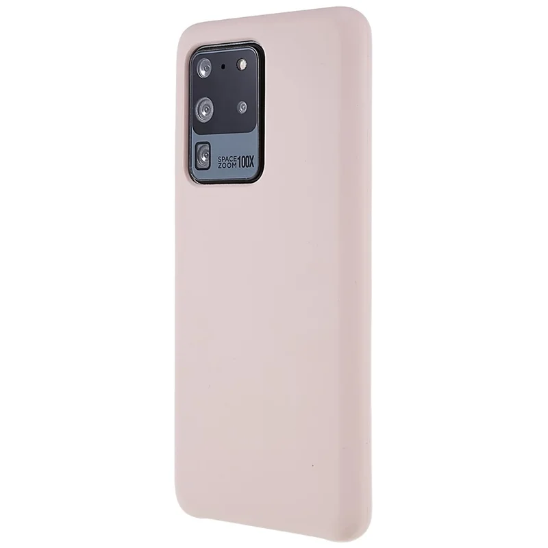 For Samsung Galaxy S20 Ultra Phone Covering Bag Premium Solid State Silicone Phone Case Mobile Phone Protector - Pink