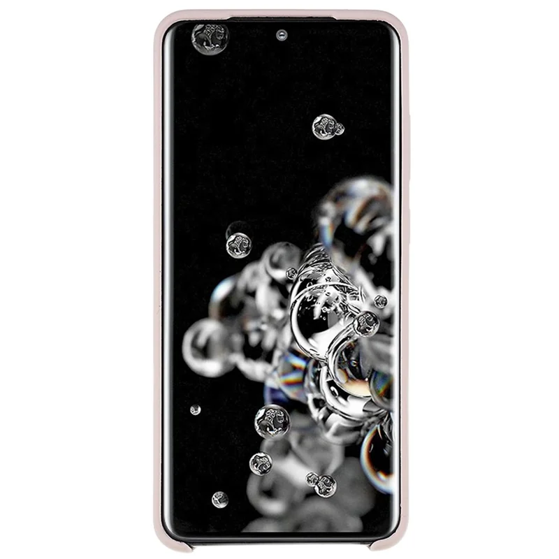 For Samsung Galaxy S20 Ultra Phone Covering Bag Premium Solid State Silicone Phone Case Mobile Phone Protector - Pink