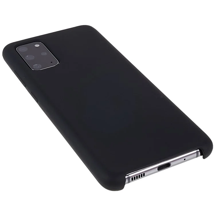 Para Samsung Galaxy S20 Más 5G/4G Case de Bolsas Telefónicas Duración Duración Sólida Silicona Teléfono Móvil Cubierta - Negro