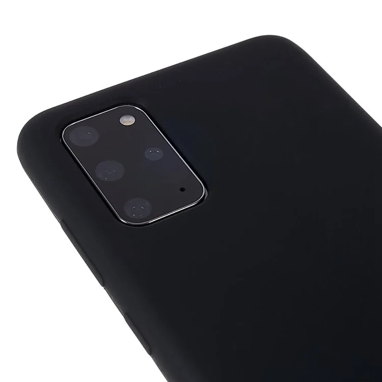 Para Samsung Galaxy S20 Más 5G/4G Case de Bolsas Telefónicas Duración Duración Sólida Silicona Teléfono Móvil Cubierta - Negro