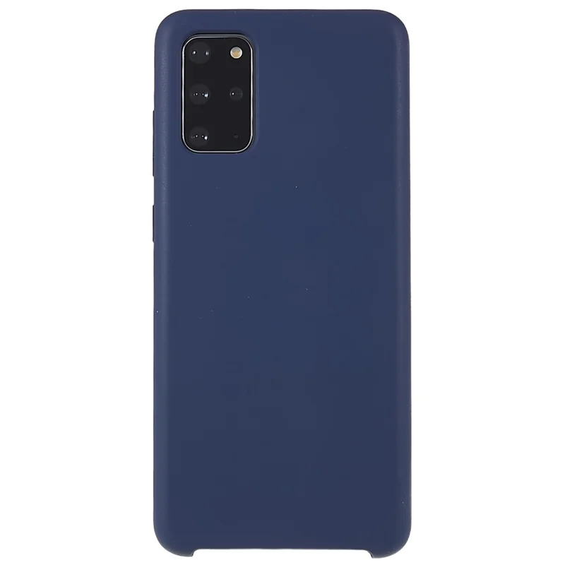 For Samsung Galaxy S20 Plus 5G/4G Phone Bag Case Durable Solid State Silicone Mobile Phone Protector Cover - Dark Blue