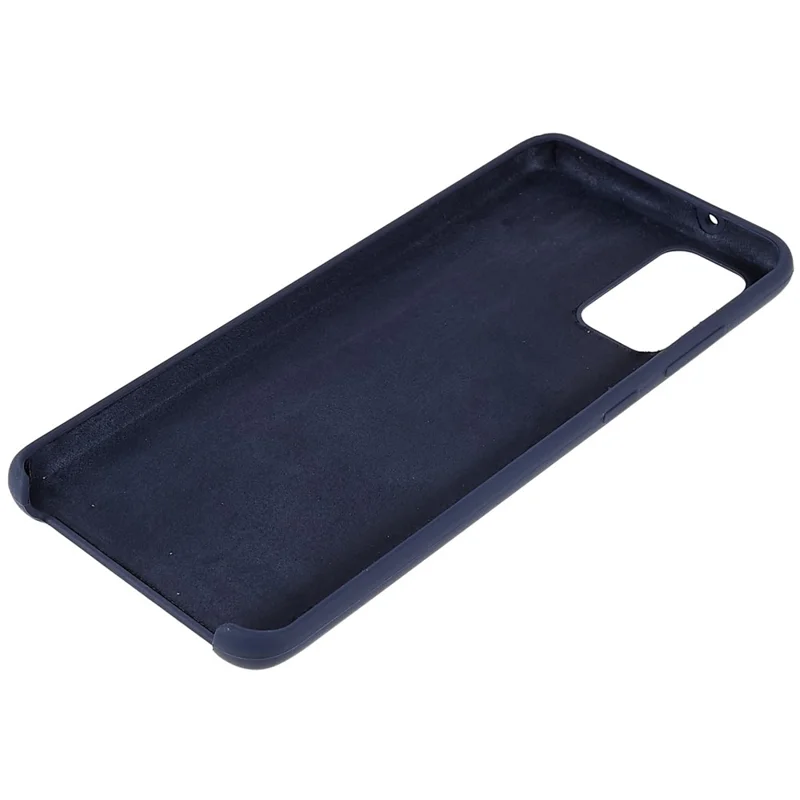 For Samsung Galaxy S20 Plus 5G/4G Phone Bag Case Durable Solid State Silicone Mobile Phone Protector Cover - Dark Blue