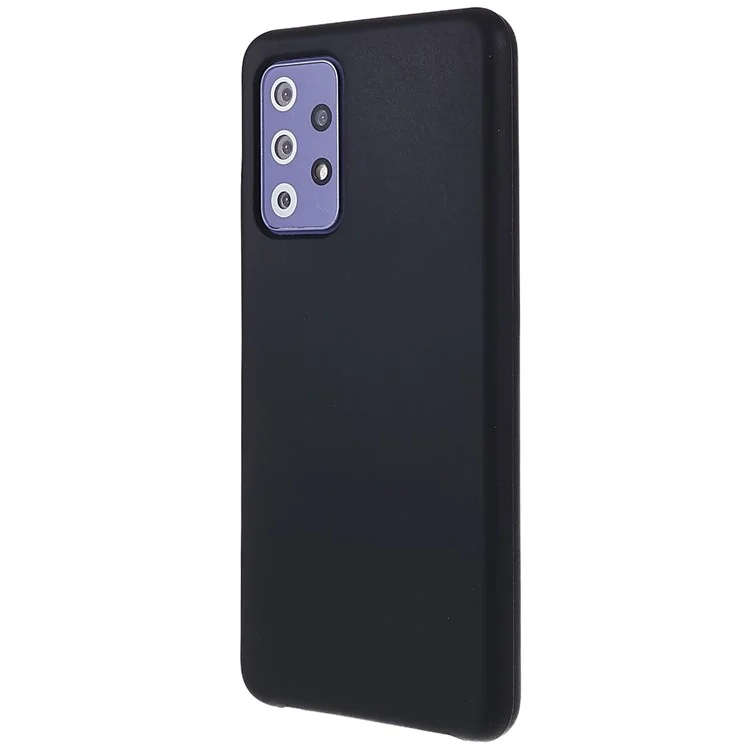 Para Samsung Galaxy A52 4G/5G/A52s 5G Capa Protetora Slim Silicone Capa de Telefone à Prova de Choque - Preta