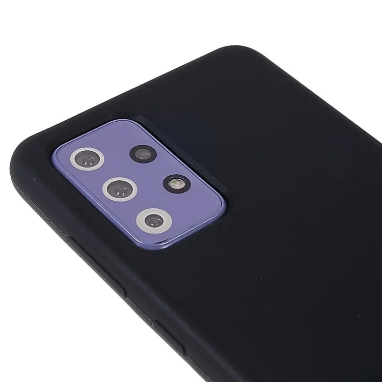 Para Samsung Galaxy A52 4G/5G/A52s 5G Capa Protetora Slim Silicone Capa de Telefone à Prova de Choque - Preta