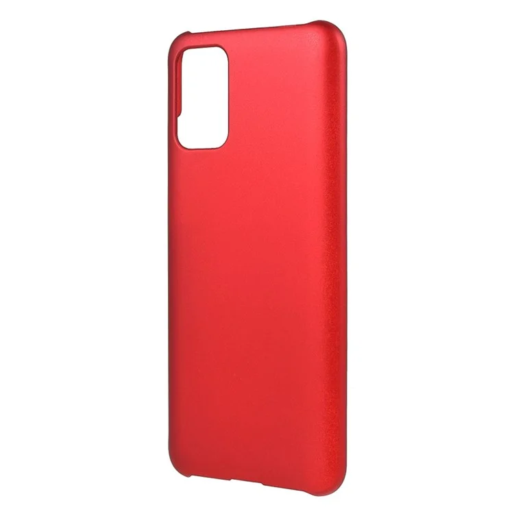 Для Samsung Galaxy A03S (164,2 X 75,9 Х 9,1 Мм) Глянцевая Поверхность Тонкий Корпус Прорезиненный Жесткий ПК Защитный Телефон - Красный
