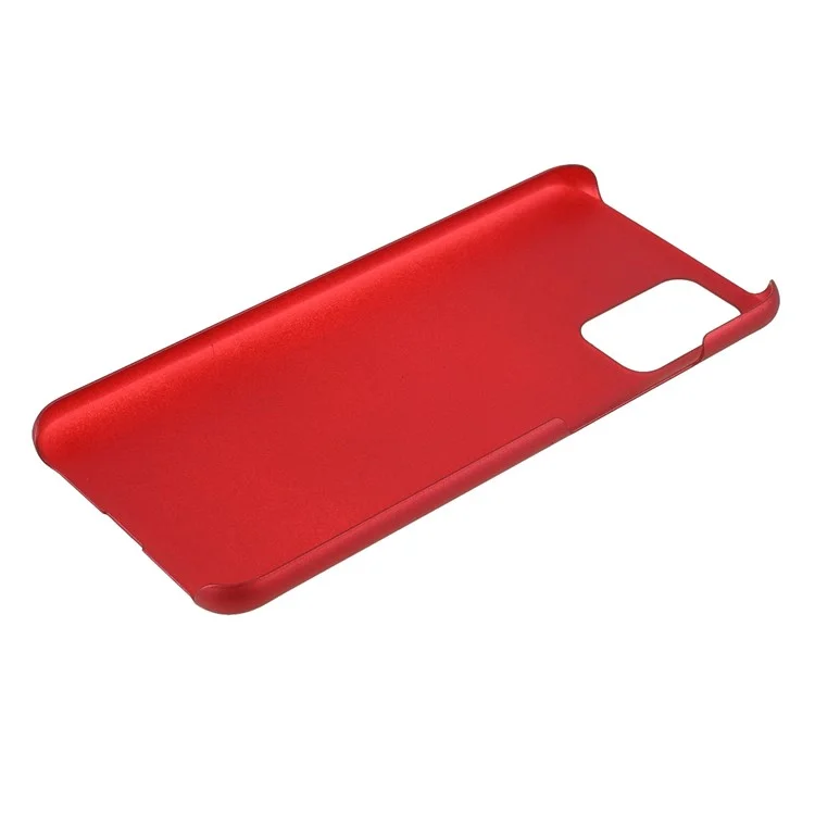 Для Samsung Galaxy A03S (164,2 X 75,9 Х 9,1 Мм) Глянцевая Поверхность Тонкий Корпус Прорезиненный Жесткий ПК Защитный Телефон - Красный